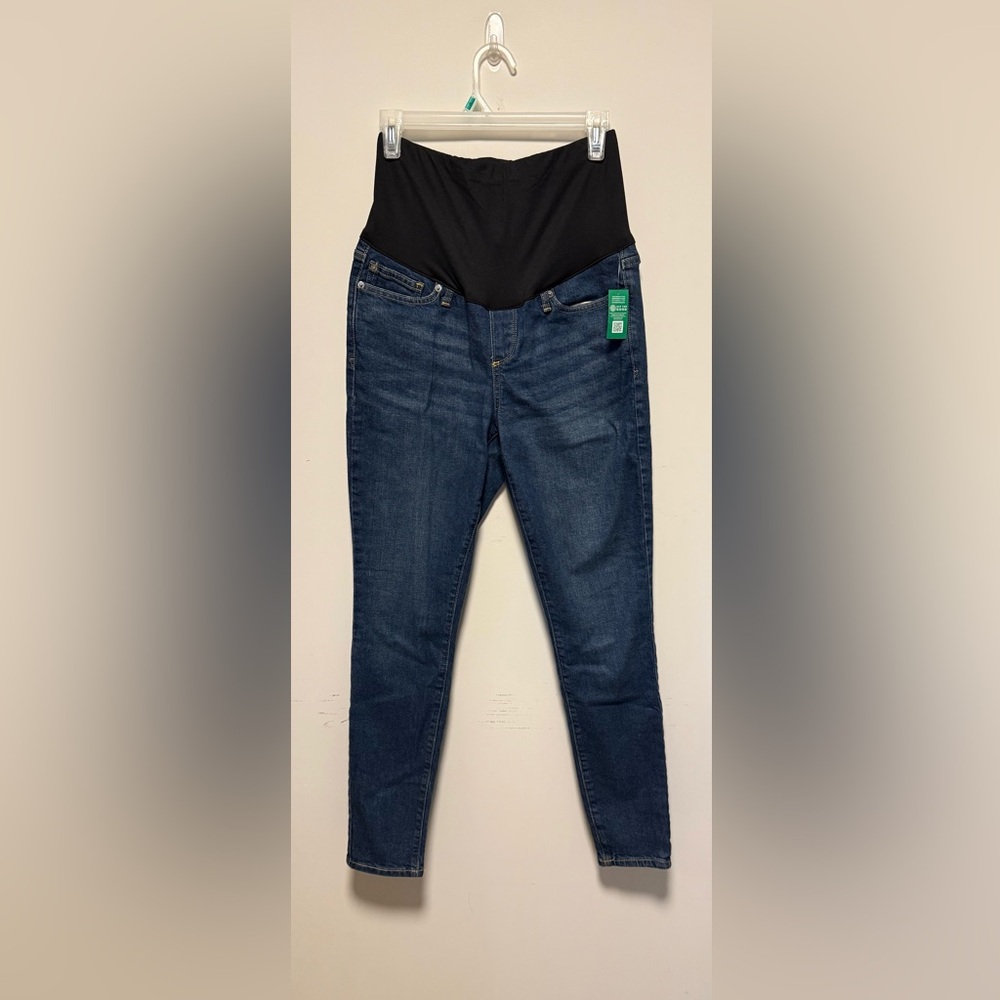 GAP Maternity Skinny Jeans in Dark Blue with full Panel